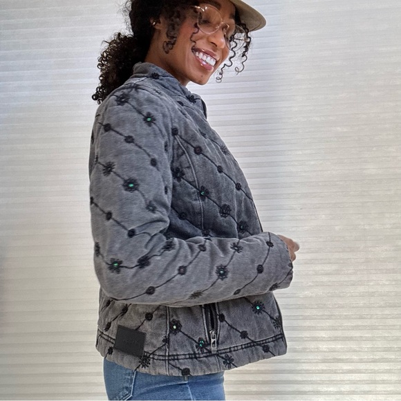 Desigual Quilted Sequin Denim Jacket - Picture 4 of 14